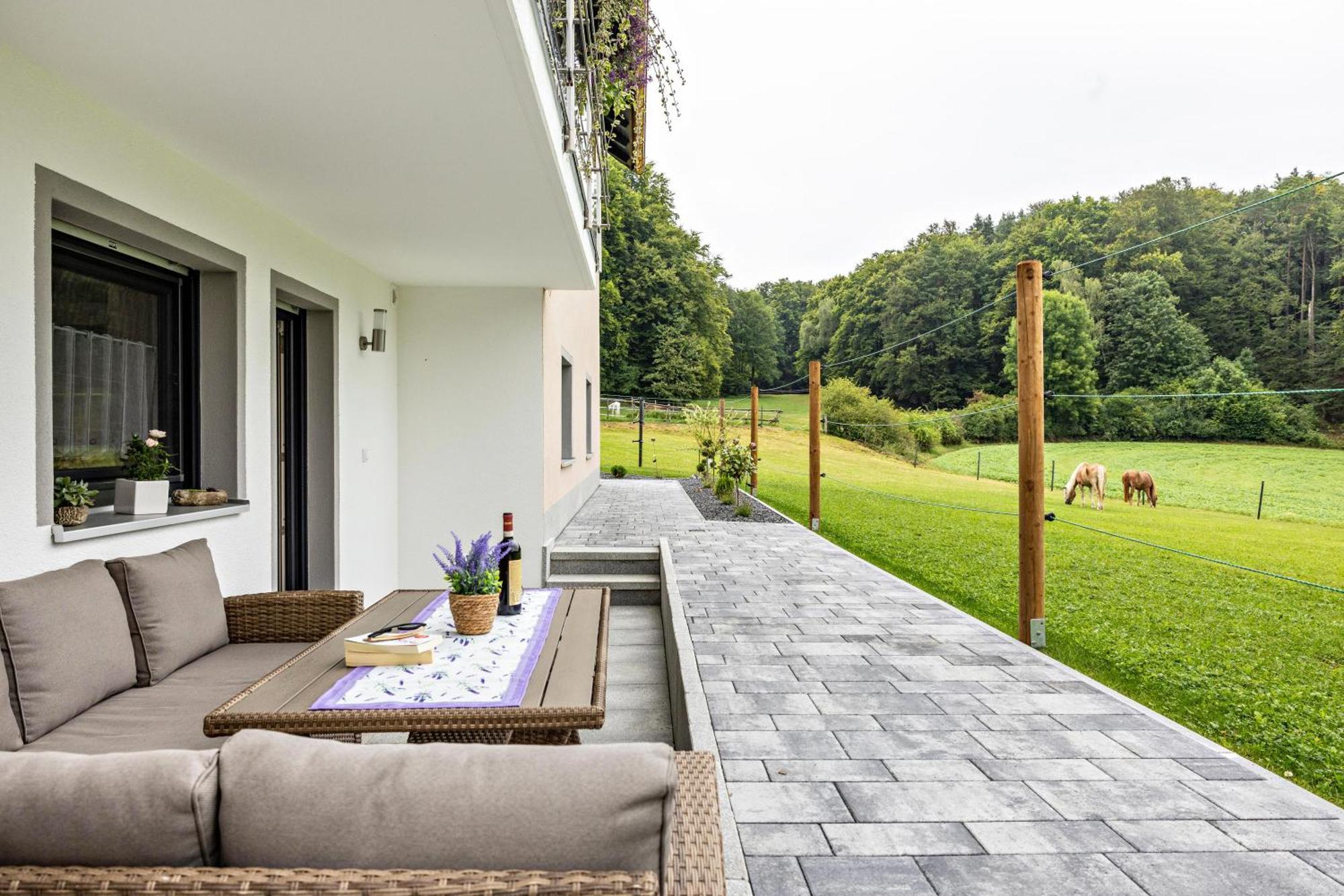 Brunnerhof Urlaub Auf Dem Land Apartment Hartenstein  ภายนอก รูปภาพ